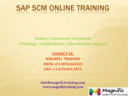 sap scm online training class