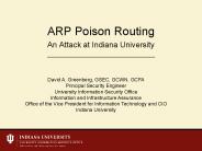 An Attack at Indiana University