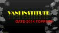 GATE 2014 toppers of Vani Institute PowerPoint PPT Presentation