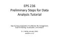EPS 236 Preliminary Steps for Data Analysis Tutorial PowerPoint PPT Presentation
