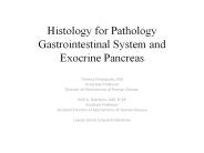 Histology for Pathology Gastrointestinal System and Exocrine Pancreas
