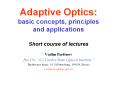Adaptive Optics: basic concepts, principles and applications  Short course of lectures PowerPoint PPT Presentation