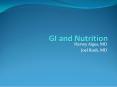 GI and Nutrition PowerPoint PPT Presentation