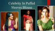 Puffed Sleeve Blouse for sarees