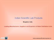 Glass Water Distillation Units Suppliers in India