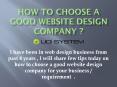 How to choose a good website design company ? PowerPoint PPT Presentation