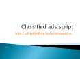 Classified ads script, classified script, PHP classified script PowerPoint PPT Presentation