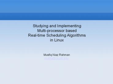 Studying and Implementing