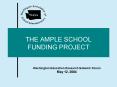 THE AMPLE SCHOOL FUNDING PROJECT PowerPoint PPT Presentation