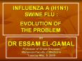 INFLUENZA A (H1N1) SWINE FLU :  EVOLUTION OF THE PROBLEM PowerPoint PPT Presentation