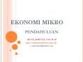 EKONOMI MIKRO PowerPoint PPT Presentation