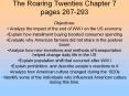 The Roaring Twenties Chapter 7 pages 267-293 PowerPoint PPT Presentation