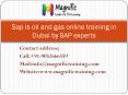 sap is oil and gas online training in USA by dubai experts