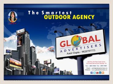 Gantries & Flyover Advertisements -Global Advertisers