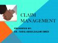 Claims Management PowerPoint PPT Presentation