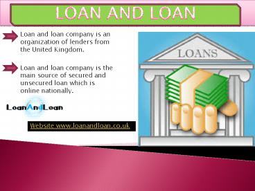 loan and loan-secured loan,unsecured loan