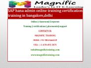 SAP hana admin online training certification training in bangalore,delhi