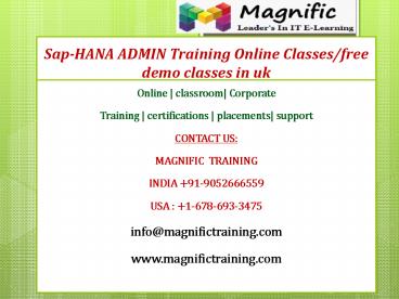 Sap-HANA ADMIN Training Online Classes-free demo classes in uk (1)