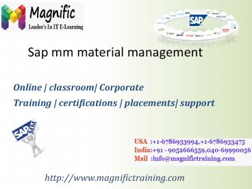 sap mm online training in india presentation | free to download