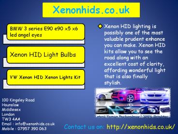 Mercedes Xenon HID Xenon Lights Kit