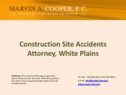 Construction Site Accidents Attorney, White Plains
