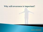 Know why self-awareness is important