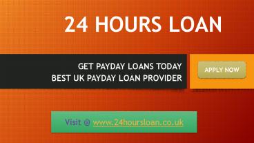 Payday Loans in UK - Fast Loan Solution