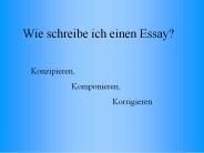 Wie schreibe ich einen Essay?