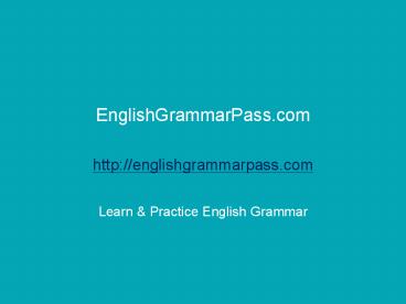 English grammar test # 4: Misused forms – Miscellaneous Examples