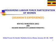 MEASURING LABOUR FORCE PARTICIPATION OF WOMEN