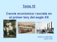 Tema 10  Canvis econ PowerPoint PPT Presentation