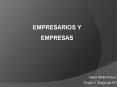 EMPRESARIOS Y EMPRESAS PowerPoint PPT Presentation