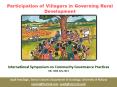 Participation of Villagers in Governing Rural Development PowerPoint PPT Presentation