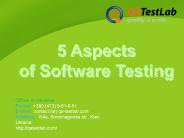 5 Aspects of Software Testing