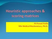 Heuristic approaches