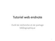 Tutoriel web endnote