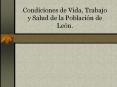 Condiciones de Vida, Trabajo y Salud de la Poblaci PowerPoint PPT Presentation