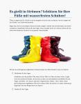 Es gießt in Strömen? Schützen Sie Ihre Füße mit wasserfesten Schuhen! (1) PowerPoint PPT Presentation