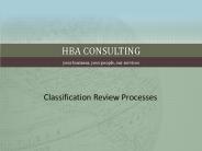 Classification Review Processes