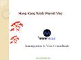 Hong Kong Work Permit Visa PowerPoint PPT Presentation