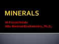 Minerals PowerPoint PPT Presentation