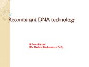 Recombinant DNA technology.ppt