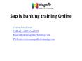 sap is banking training online PowerPoint PPT Presentation