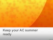 Keep your AC summer ready