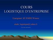 COURS  LOGISTIQUE D