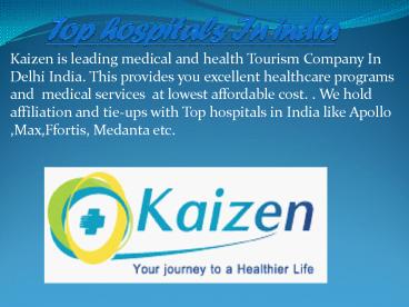 Top hospitals In india