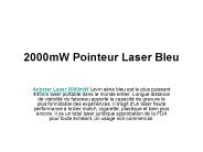 laser puissant