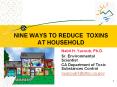 NINE WAYS TO REDUCE TOXINS AT HOUSEHOLD PowerPoint PPT Presentation