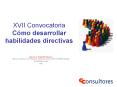 XVII Convocatoria C PowerPoint PPT Presentation