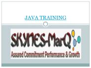 Java Training